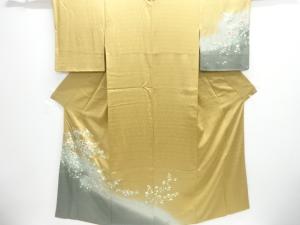 流水に枝花模様訪問着